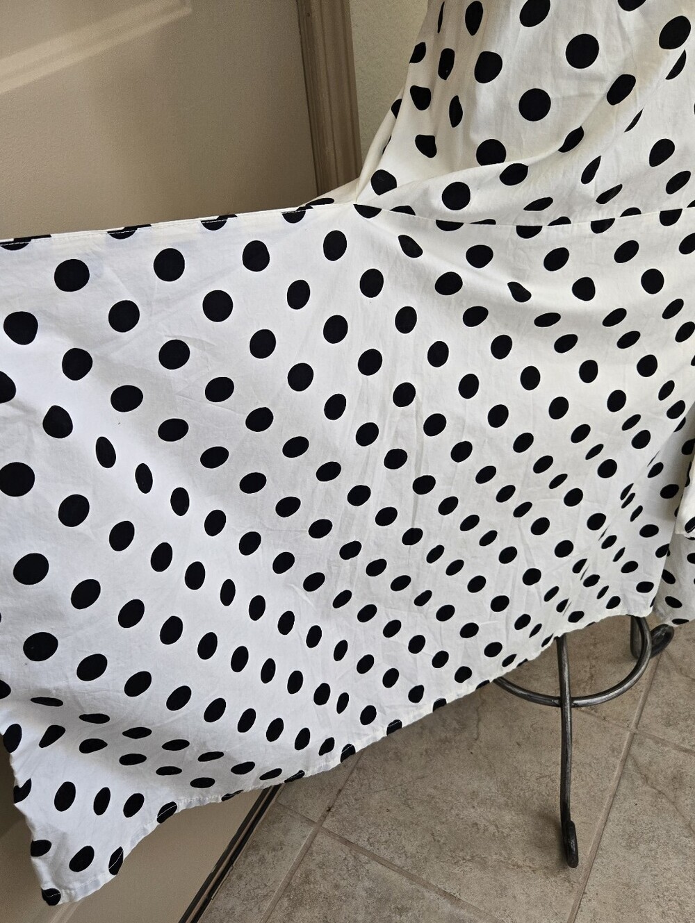 Krista Larson Polka Dot Tiered Asymmetrical Dress - Lagenlook One Size - Picture 4 of 9